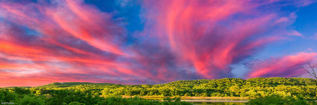 River Sunset by Kurt Eakle 