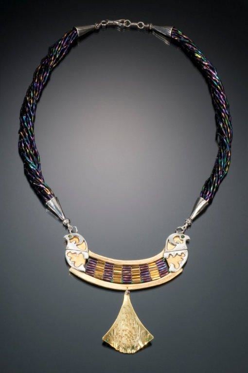 Falcon Protection Necklace by Georgia Weithe, Image 1.