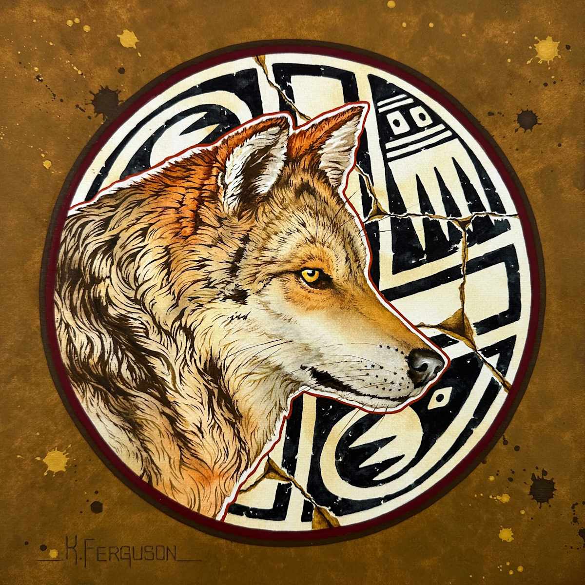 Lobo (Mexican Grey Wolf) by Kenneth Ferguson, Image 2.