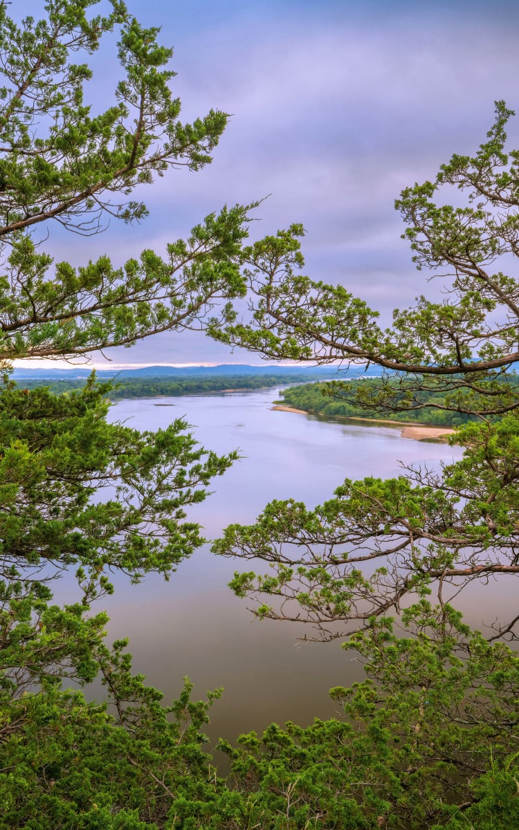 Ferry Bluff Overlooking The Wisconsin River by Mike Murray 