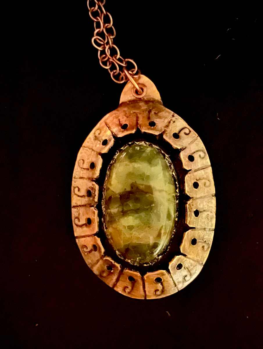 Green Jasper Necklace by Therese Miskulin 