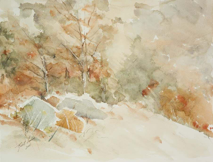 Hillsides Autumn Brown by Roberta Condon 