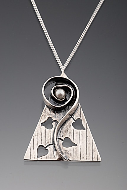 Hope Flowering Necklace by Georgia Weithe  Image: 18” sterling silver chain 