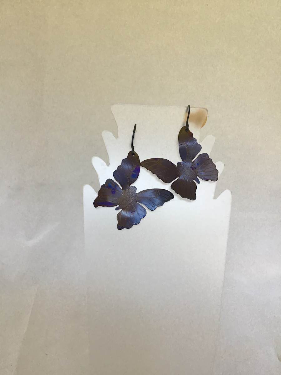 Butterfly Earrings 2 by Judi Werner, Image 1.