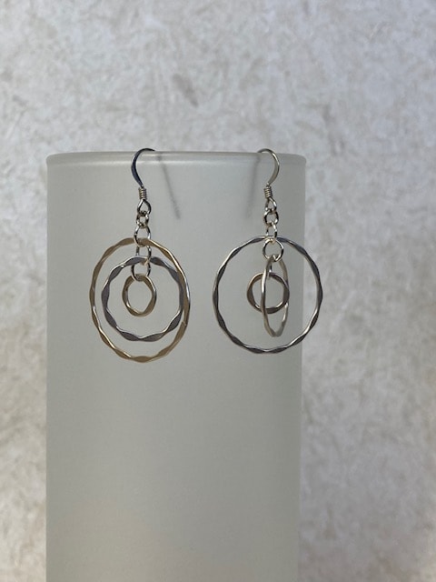 Concentric Circle Earrings by Luann Roberts Smith 