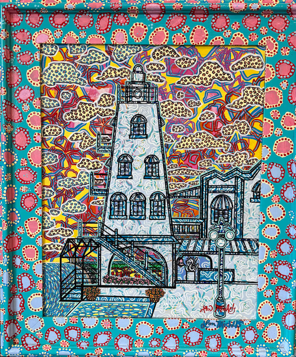 Lighthouse in Ballentia, Ecuador by Lon Michels 