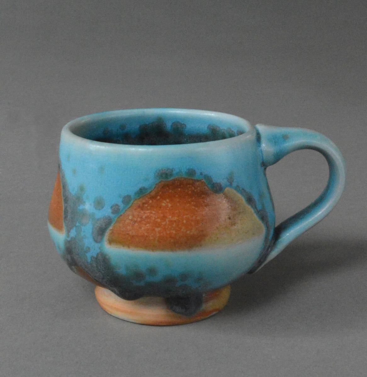 Turquoise Speckled Mug by Leo Rohn-Capellaro 