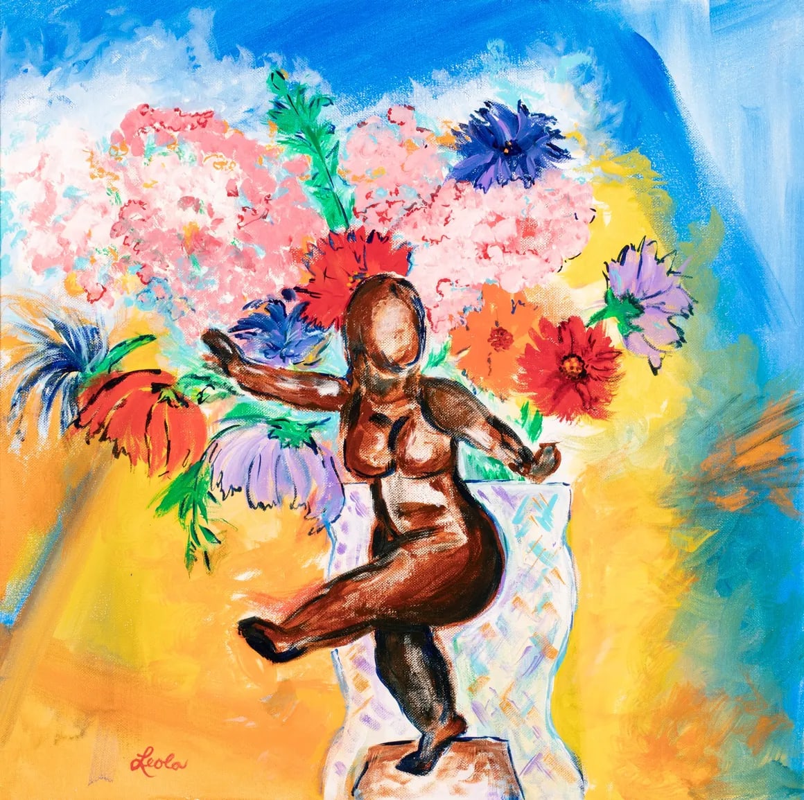 Dancing with Flowers by Leola Culver 
