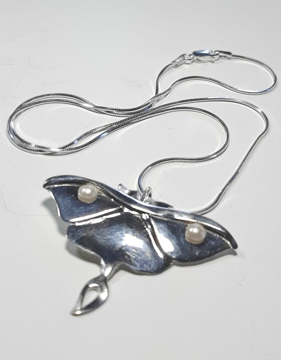 Luna Moth Necklace by Georgia Weithe, Image 1.
