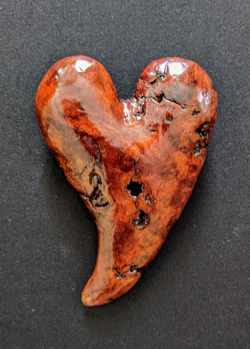 Burl Heart I by Jim Lynes 