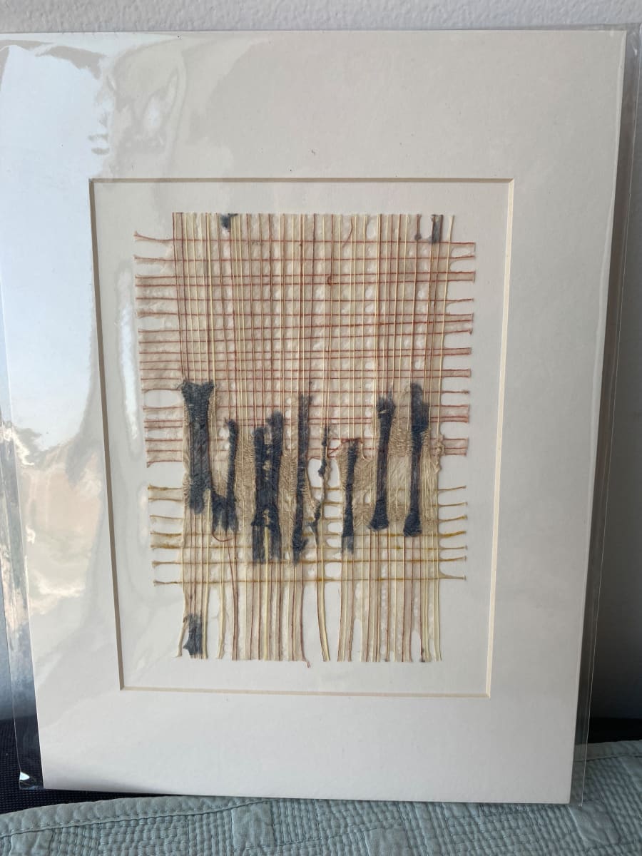 Matted Paper weaving 6 by Hannah O'Hare Bennett 