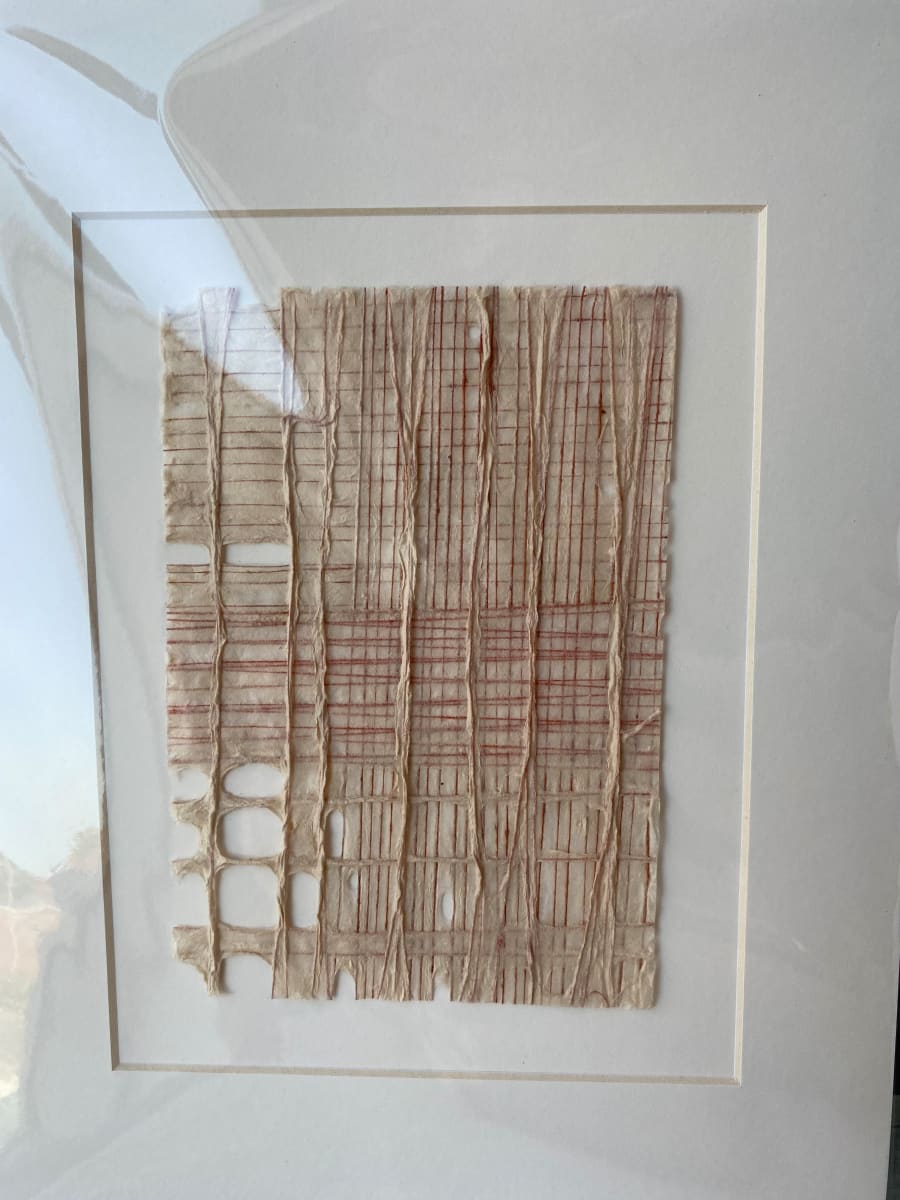 Matted Paper weaving 7 by Hannah O'Hare Bennett 