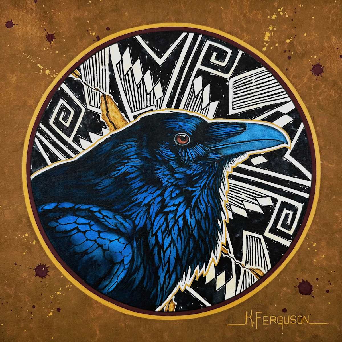 Mimbres Raven by Kenneth Ferguson, Image 1.