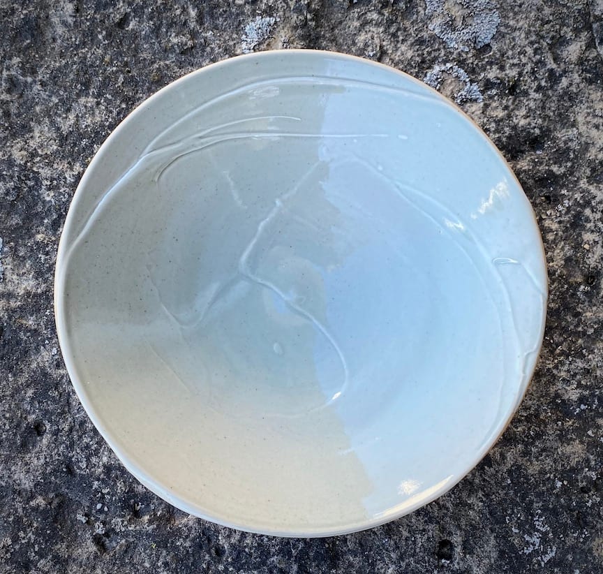 Round Plate  with Texture by Carol Naughton  Image: 9.34" round