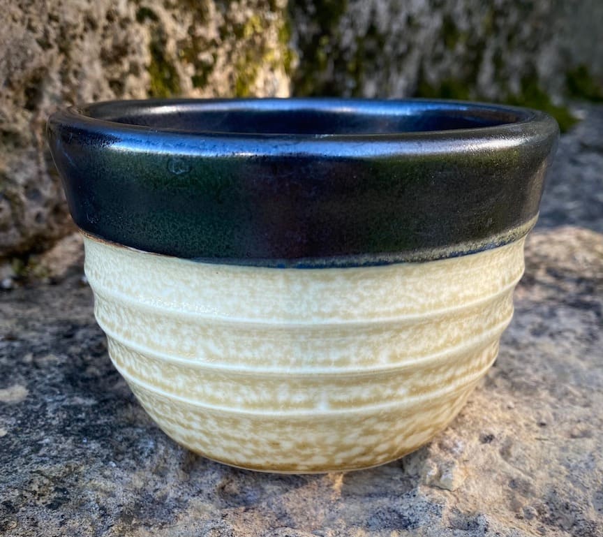 Small Bowl with Ridges by Carol Naughton 