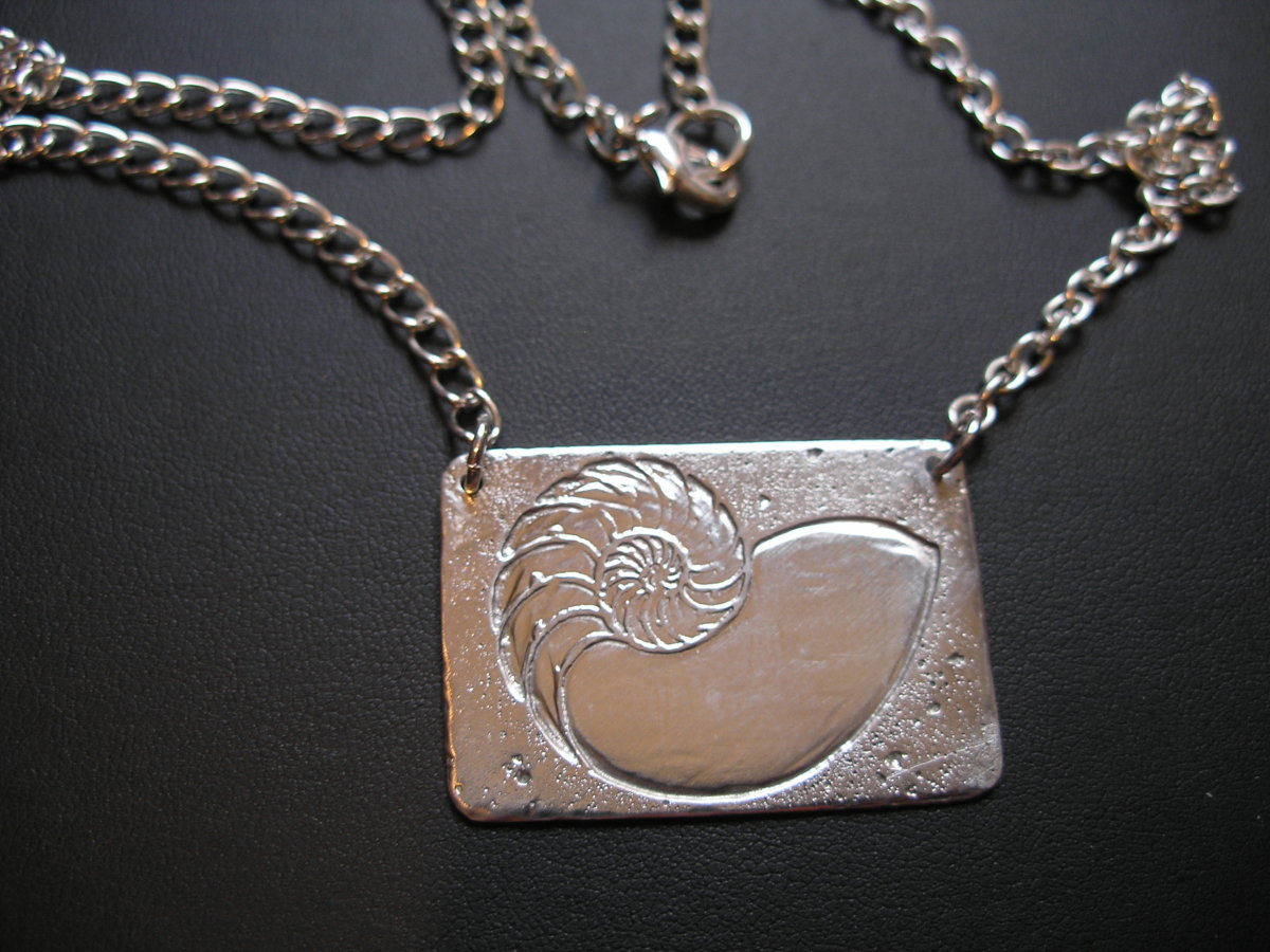 Silver Shell Necklace by Judi Werner 