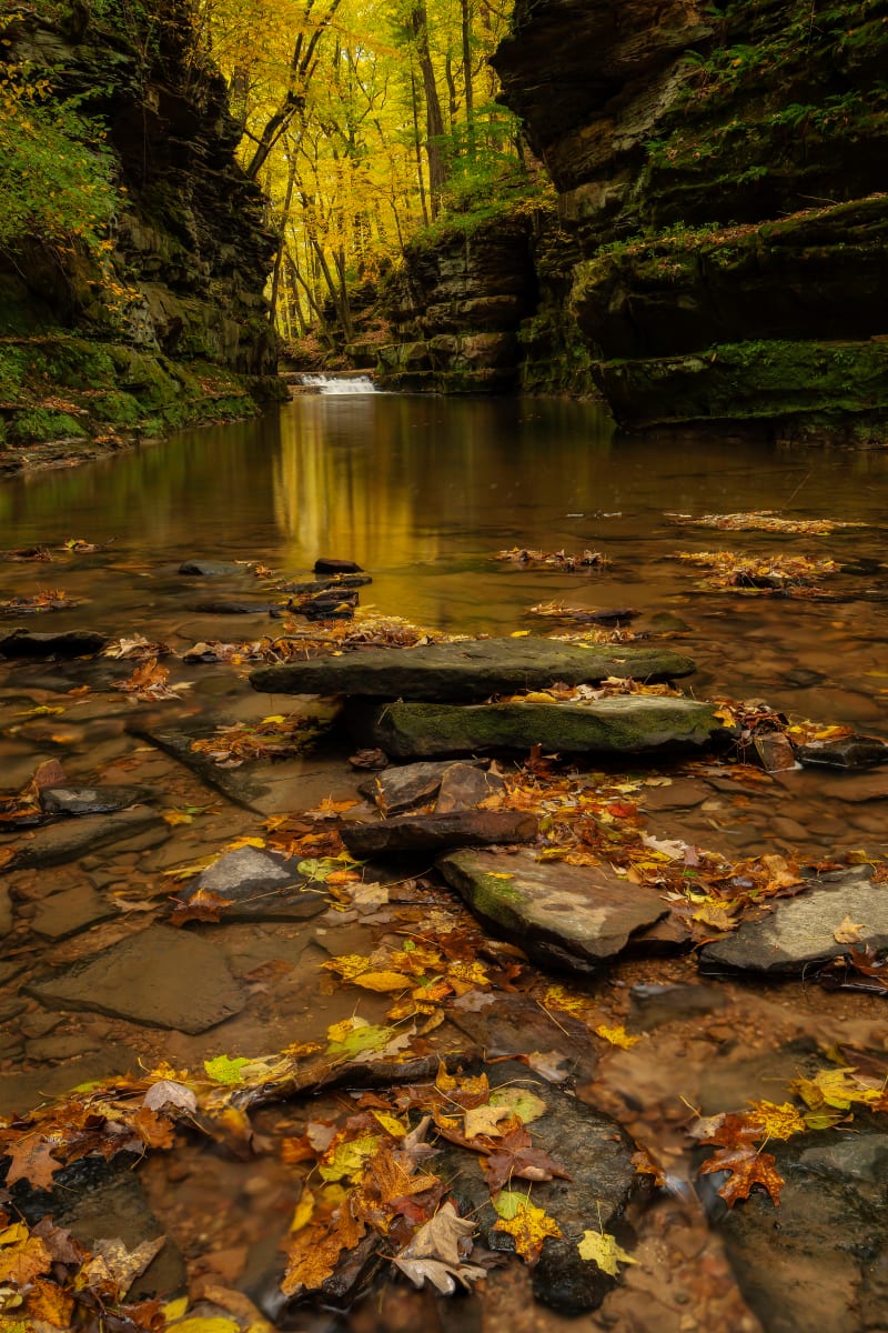 Pewit's Nest Fall (Framed Photograph) by Mike Murray 