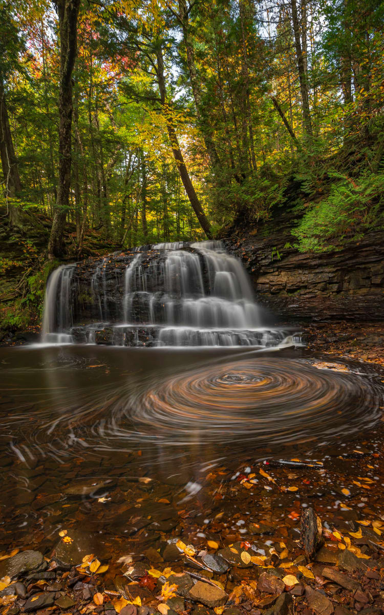 Swirl in Rock River Falls by Mike Murray 