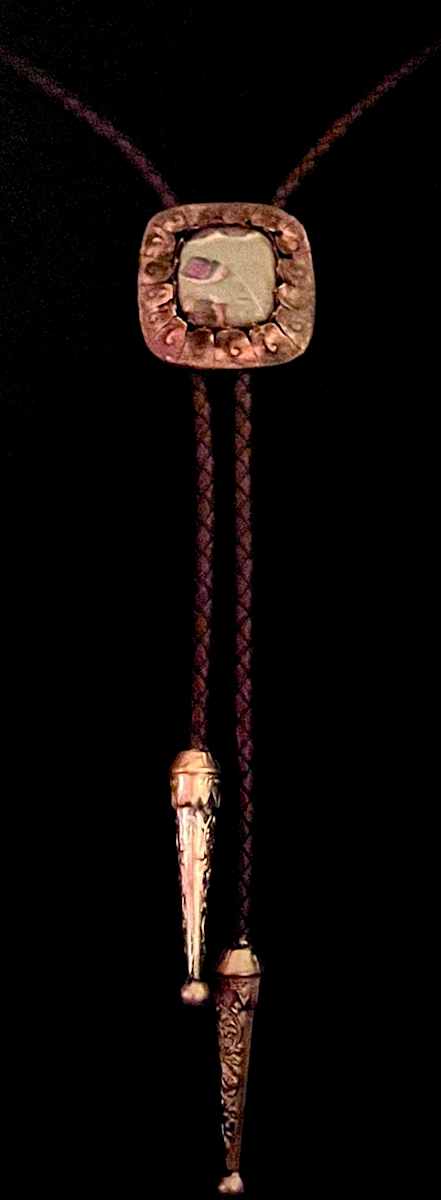 Ruby Fuchite Bolo by Therese Miskulin, Image 2.