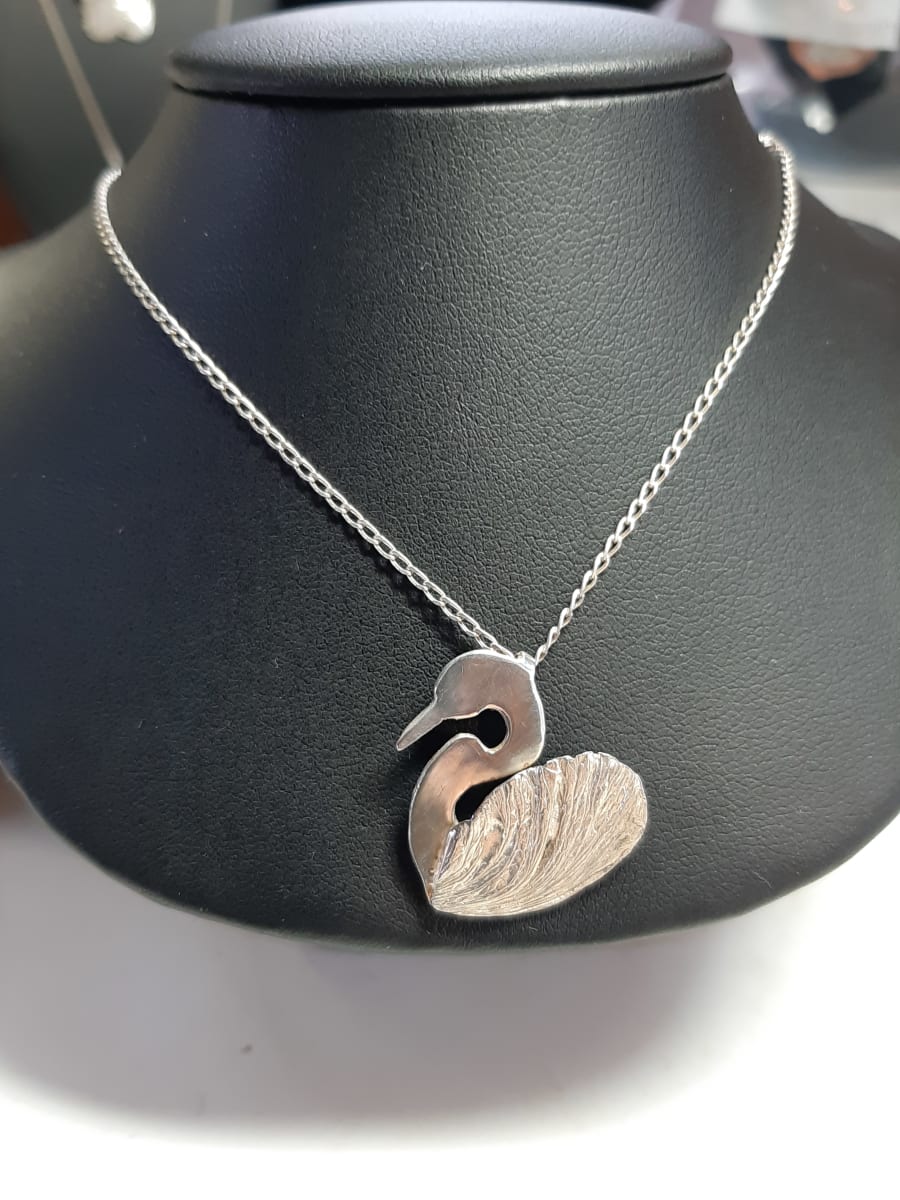 Swan Necklace by Georgia Weithe, Image 1.