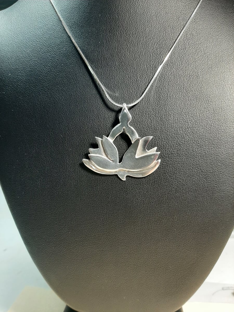 Unfolding Lotus Necklace by Georgia Weithe 