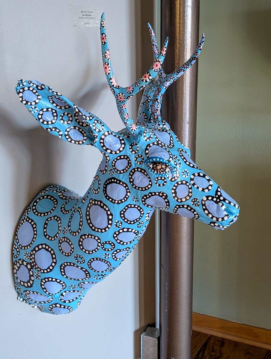 Blue Deer Mount by Lon Michels 