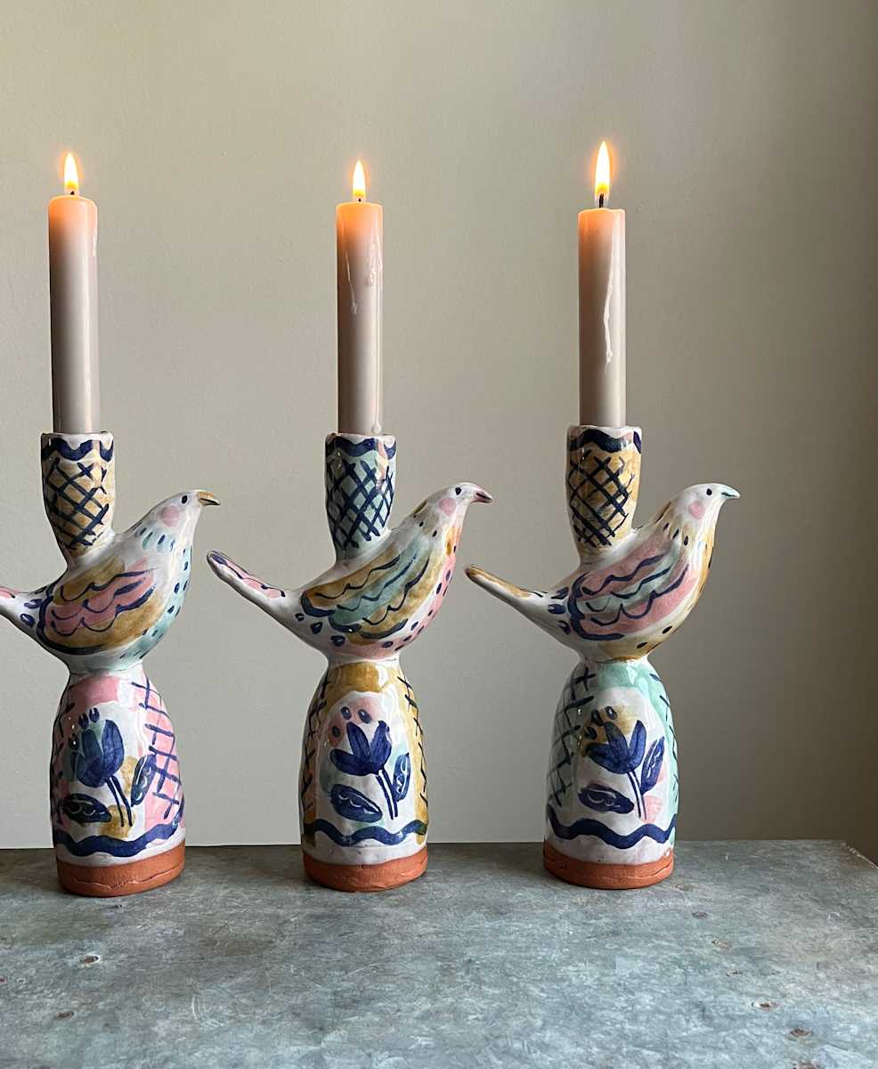 Bird Candle Holder by Alyssa Martz 