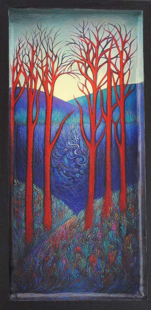 Dawn Tapestry (Framed original) by Nancy Giffey 