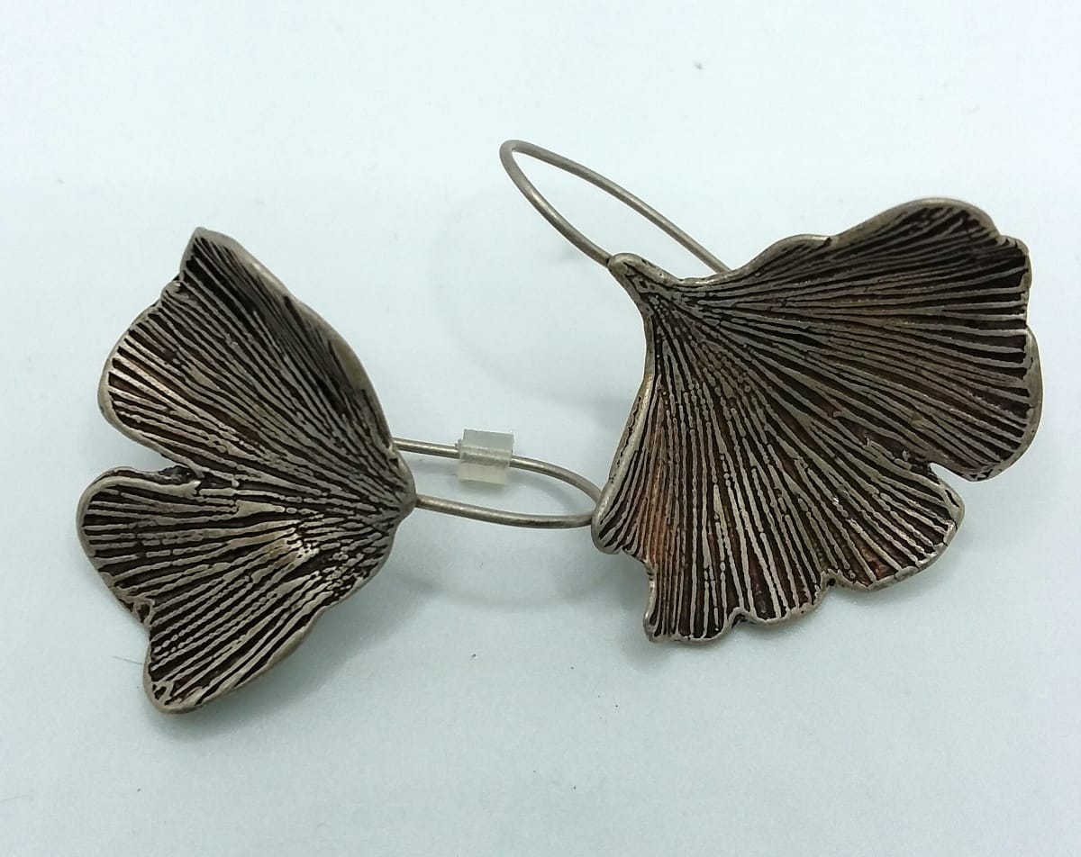 Gingko Earrings by Judi Werner, Image 1.