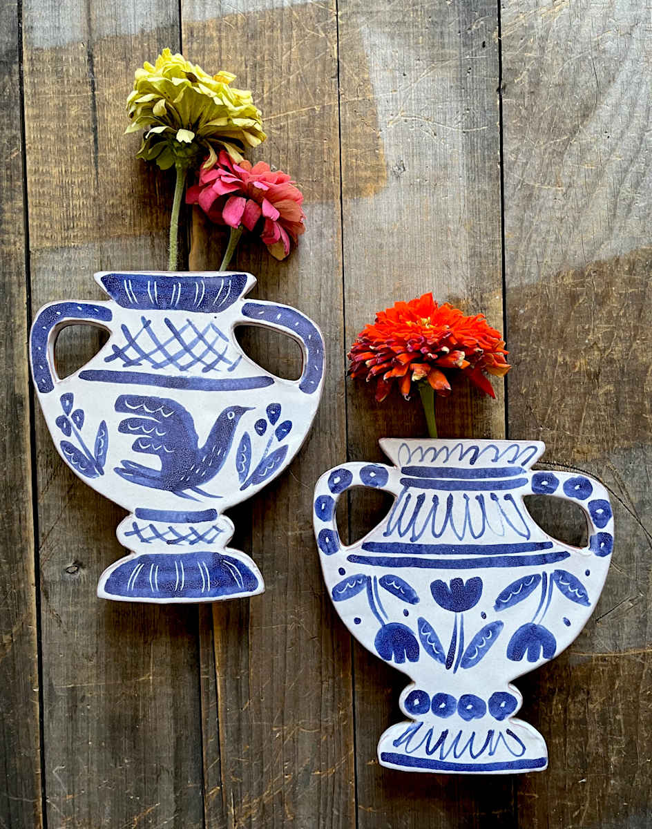 Large Wall Vase (designs vary) by Alyssa Martz 