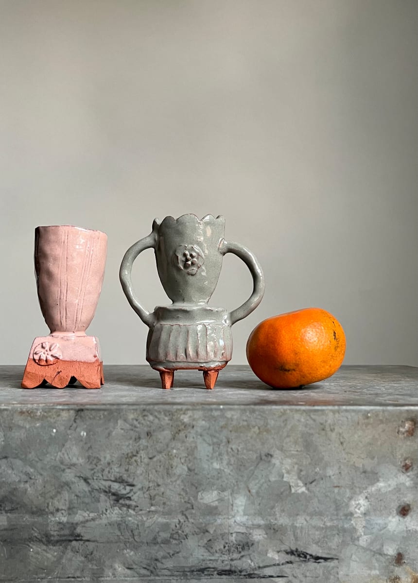Extra Tiny Handbuilt Vases by Alyssa Martz, Image 2.