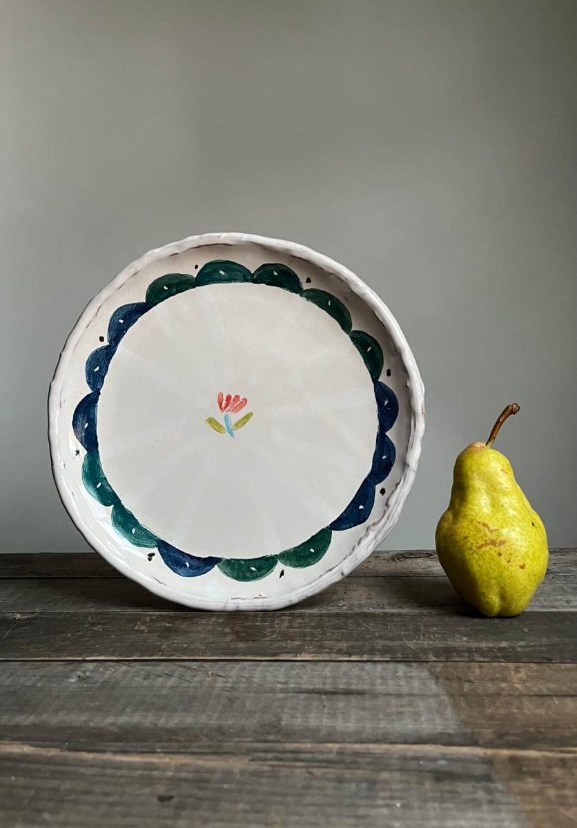 Plate with Scalloped Border by Alyssa Martz 