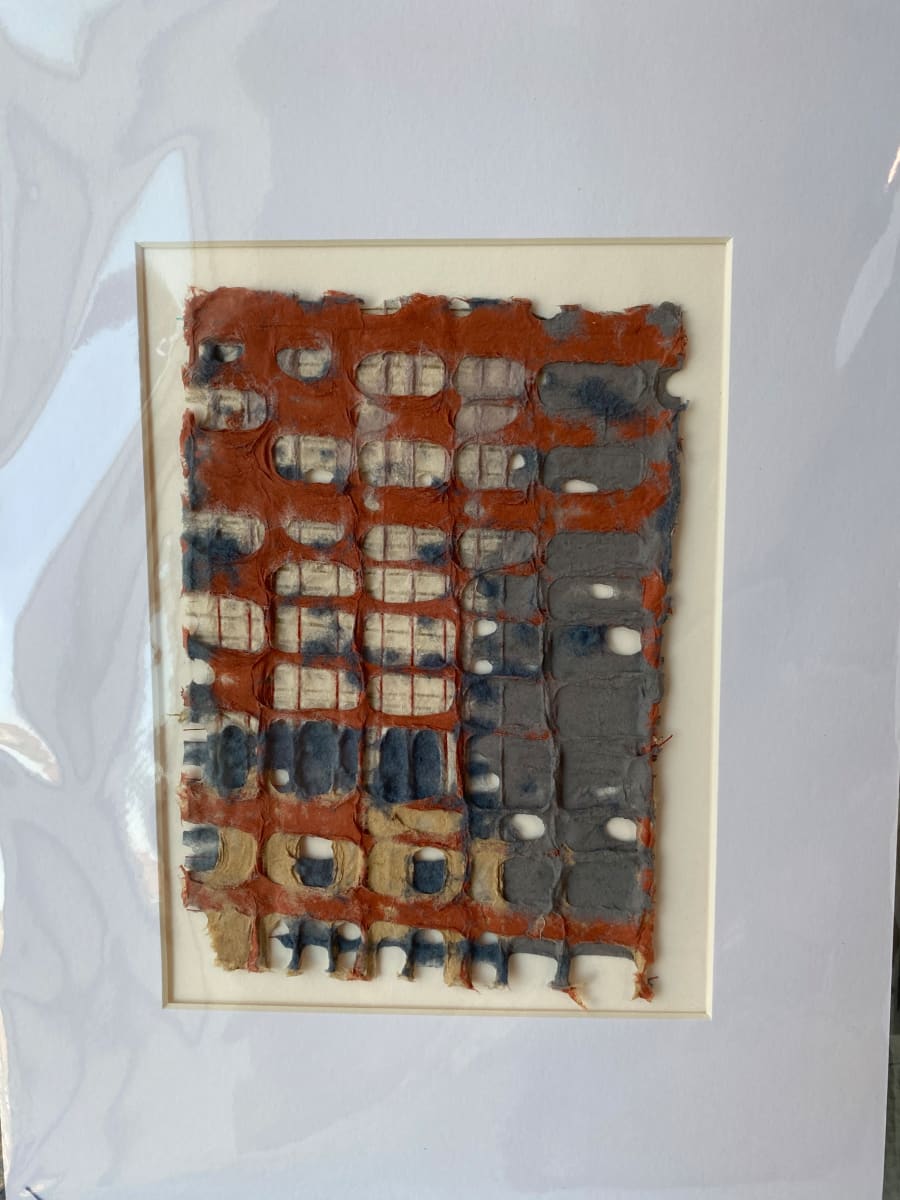 Matted Paper weaving 4 by Hannah O'Hare Bennett 