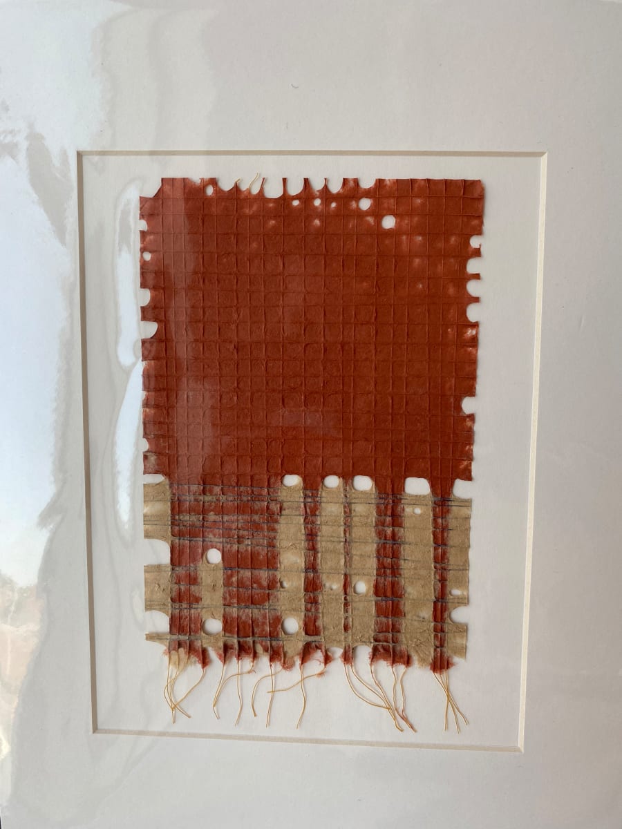 Matted Paper weaving 8 by Hannah O'Hare Bennett 