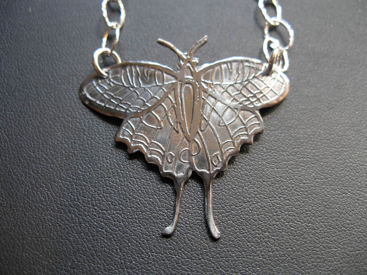 Silver Butterfly Necklace by Judi Werner 
