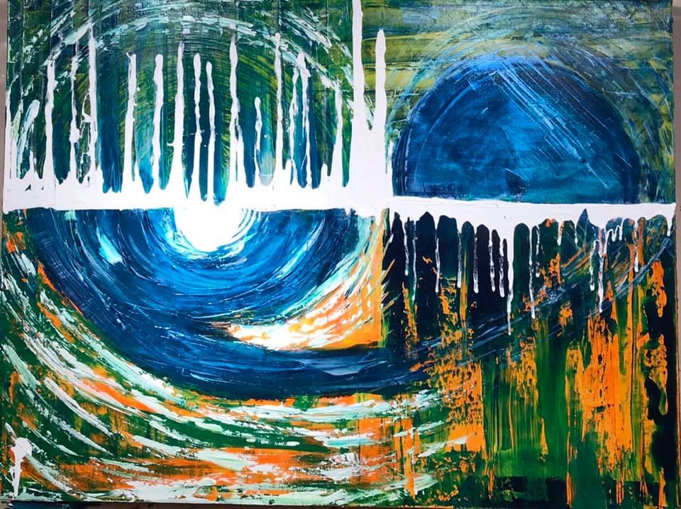 MENORAH AT STARGATE by Lala Lapinski 