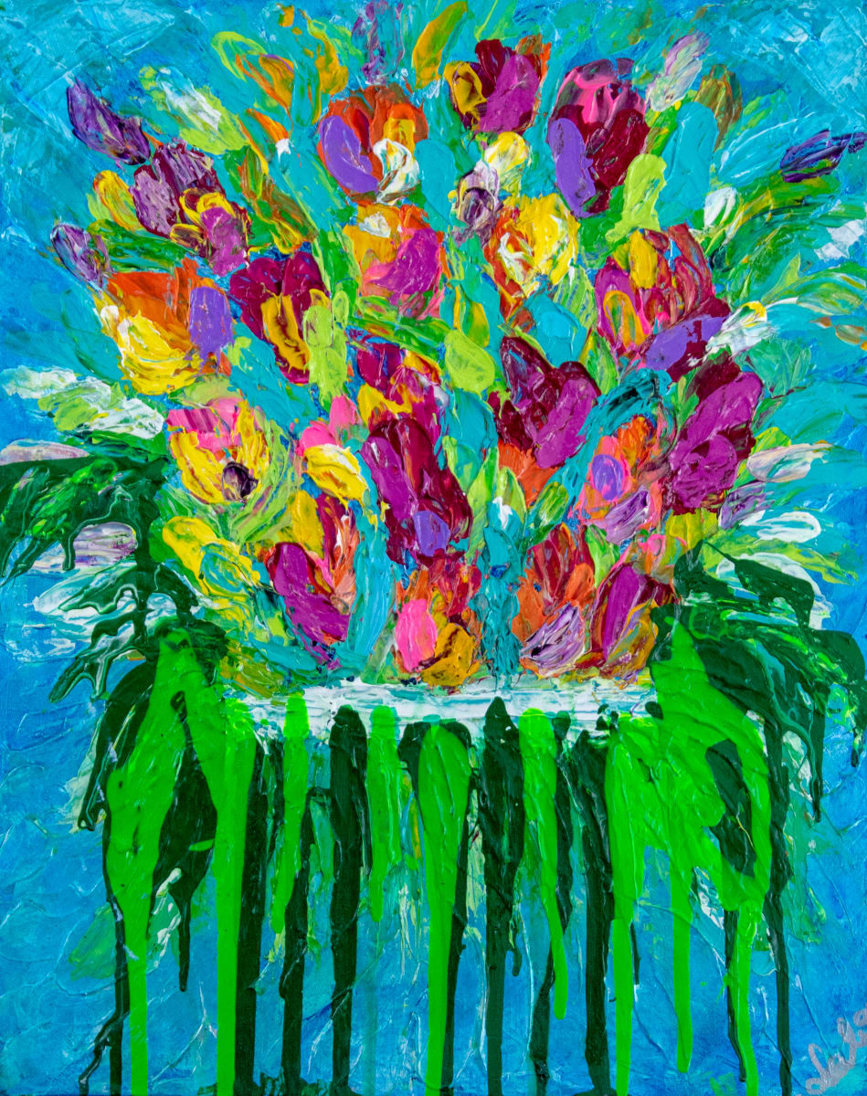 Summer Blooms by Lala Lapinski 