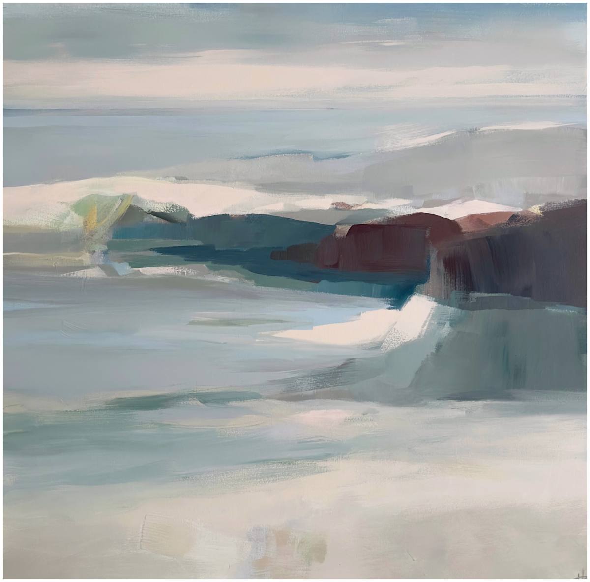 Cliff at Dawn by Hannah Bureau, Image 1.