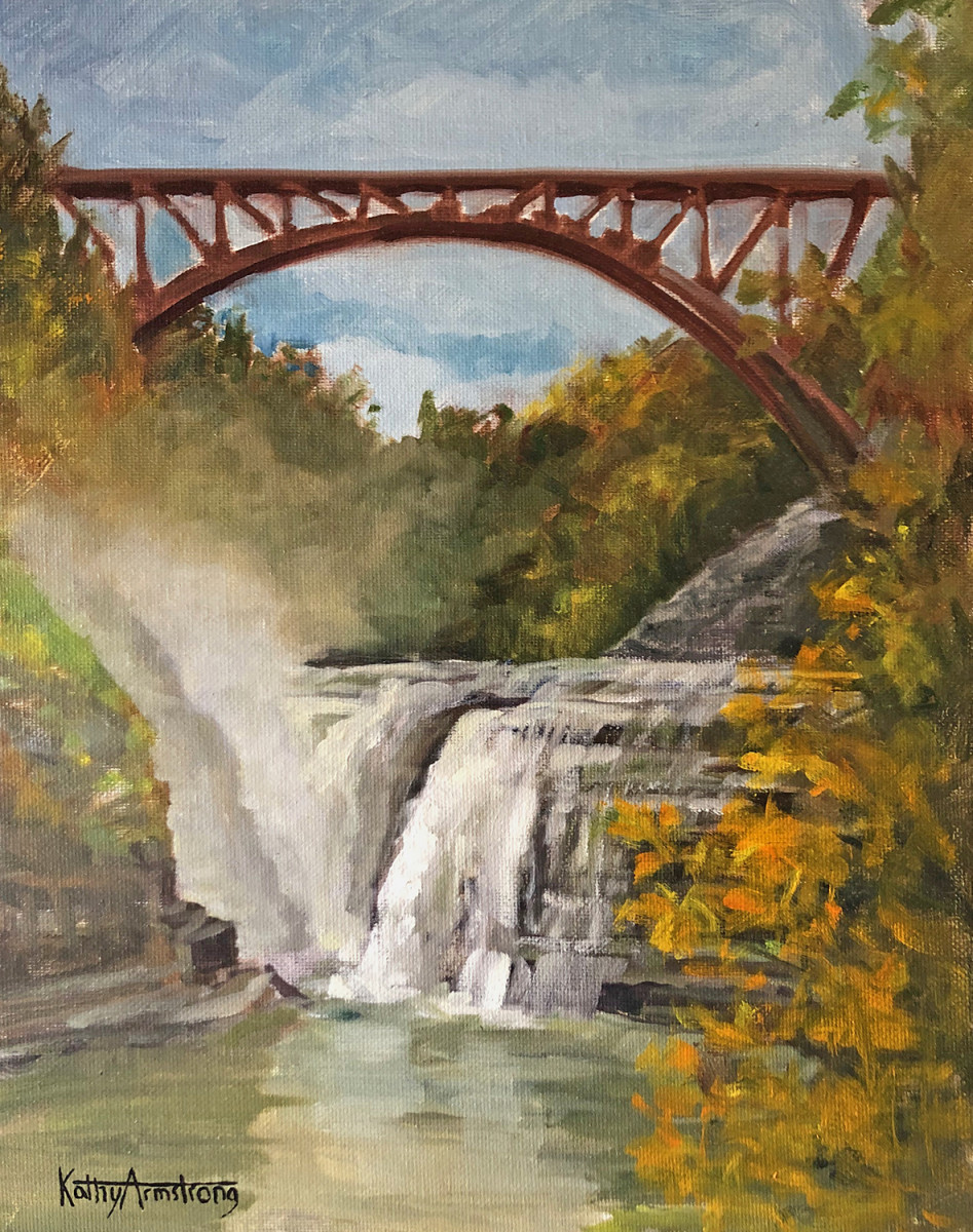 Letchworth, Upper Falls by Kathy Armstrong 