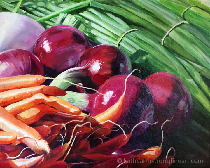 Carrots & Onions by Kathy Armstrong 