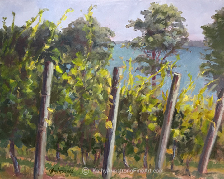 Cayuga Vineyard by Kathy Armstrong 