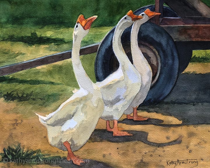 Goose Parade by Kathy Armstrong, Image 1.