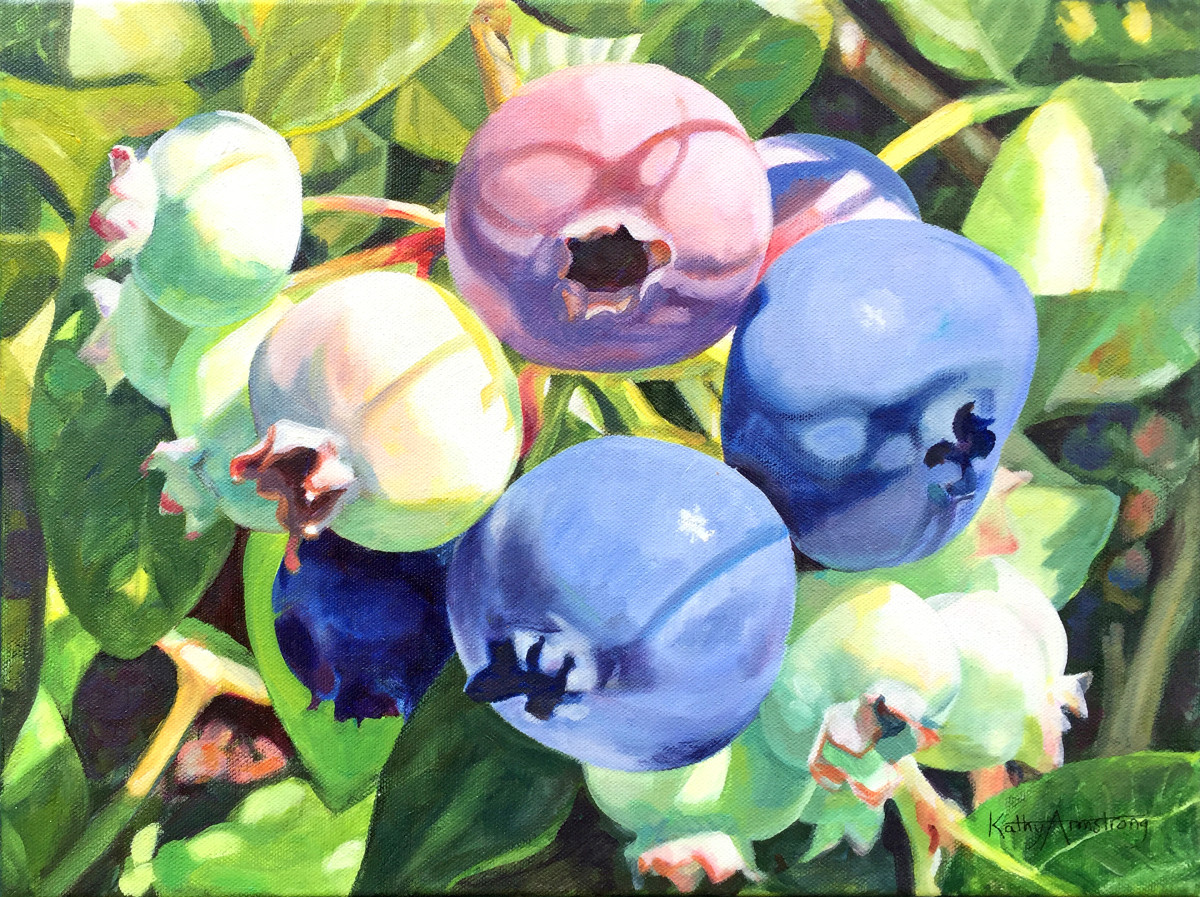 Ripening Blueberries by Kathy Armstrong 