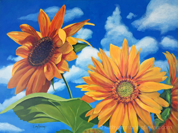 Sunflower Sky by Kathy Armstrong 