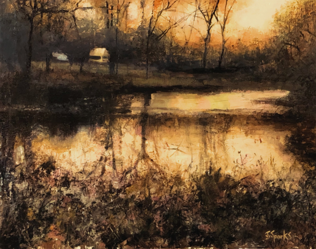 Golden Pond on the Buerge Farm by Jeffery Sparks 