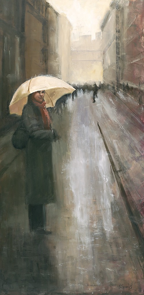 The Yellow Umbrella by Jeffery Sparks 