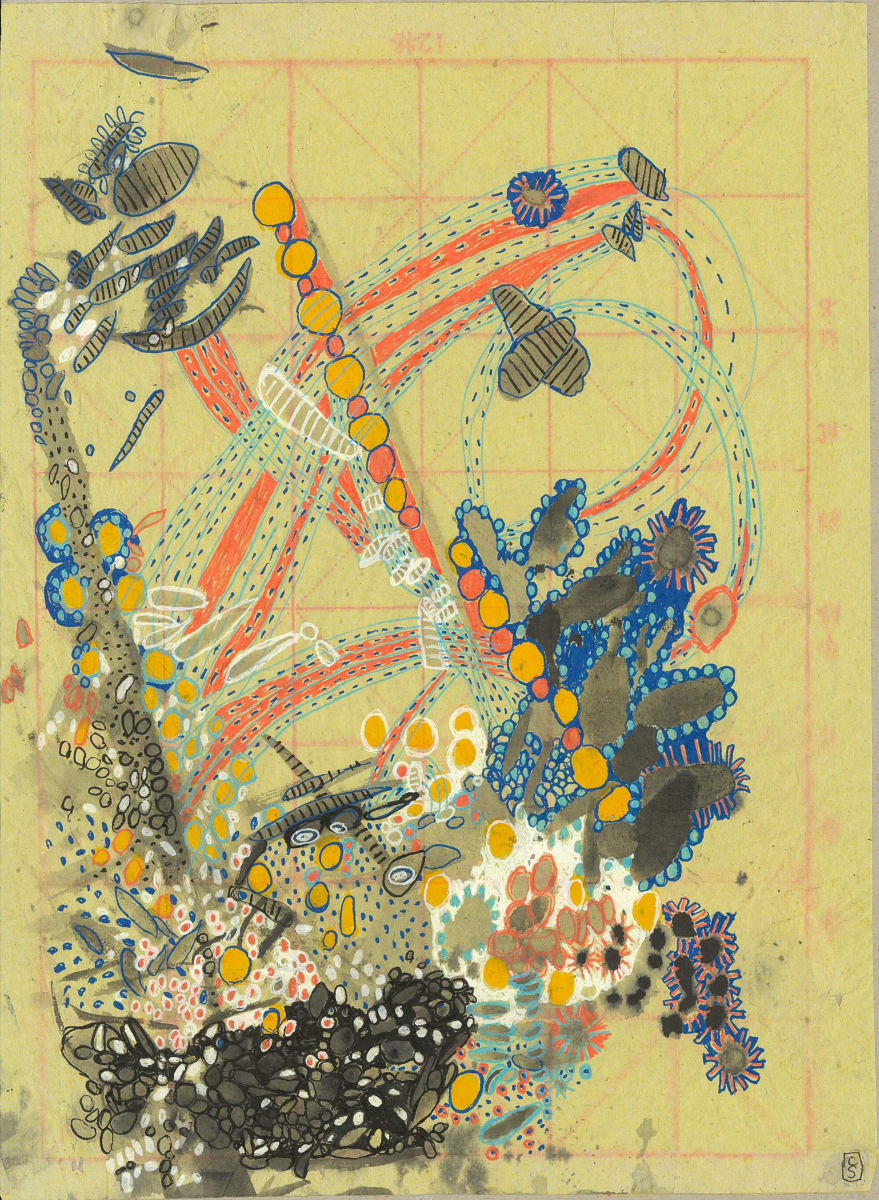 Chemo Day drawing  series 1, #025  28 Oct 2019 #1 by CLARE SMITH, Image 1.