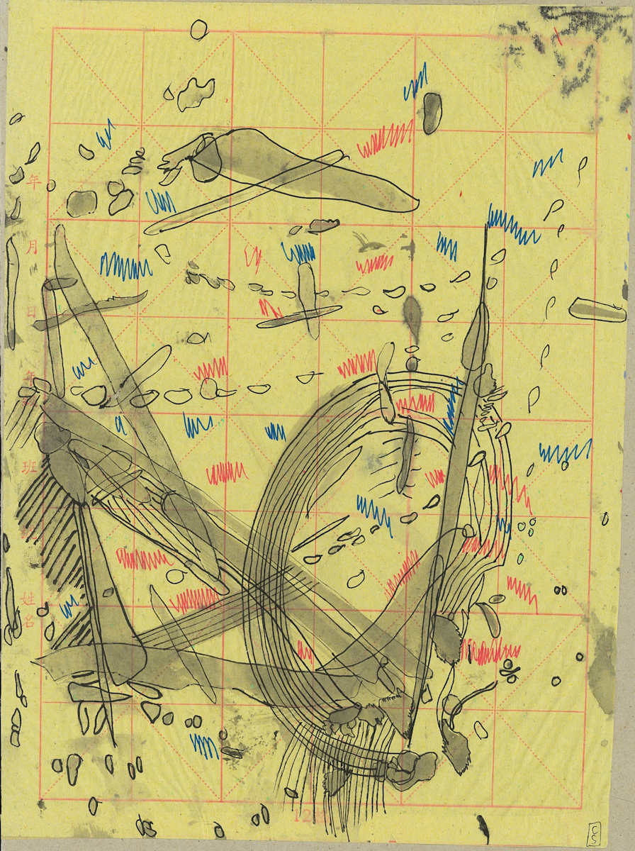 Chemo Day drawing series 1, #035, 31 Dec  2019 #3 by CLARE SMITH, Image 1.