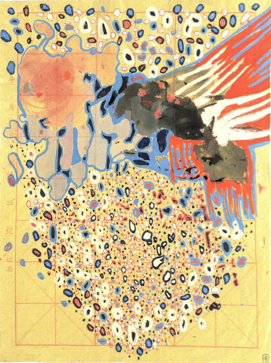 Chemo Day drawing Series 1, #043 10 March 2020 by CLARE SMITH, Image 1.