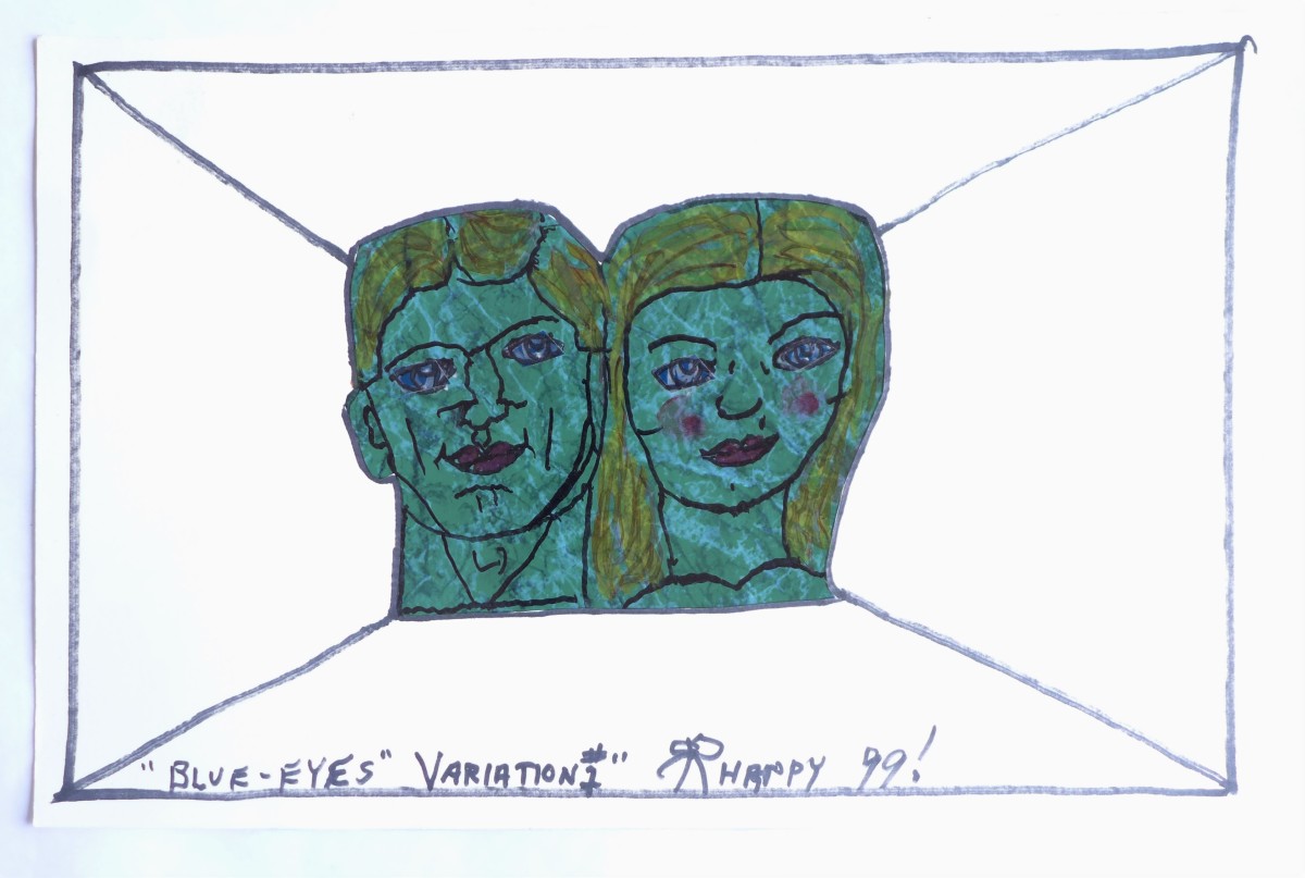 "Blue-Eyes" Variation #1 by Rudy Rotter 